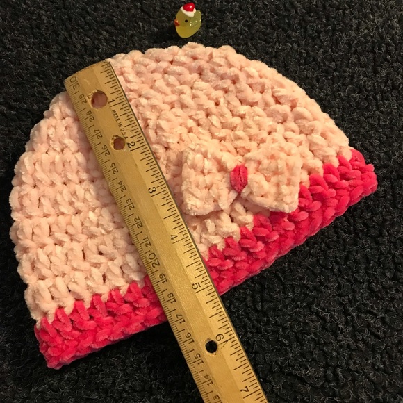 Handmade Crochet Baby Beanie - Picture 3 of 4